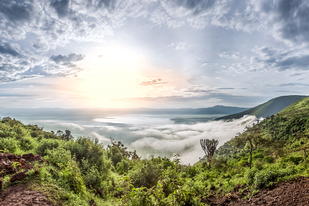 Ngorongoro Crater rim view
